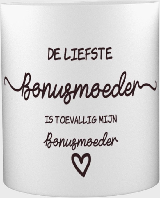 Akyol®  Bonusmoeder cadeau | Bonusmoeder Mok met opdruk | Stiefmoeder cadeau | Bonusmama mok | Stiefmoeder cadeautjes | Moederdag cadeau| mamacadeautjes verjaardag | liefste mama | Bonusmama| Leuk kado om te geven | 350 ML inhoud