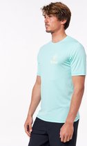 Rip Curl - UV-zwemshirt voor heren - Salt Water Culture - Korte mouw - Washed Aqua - maat XL