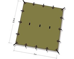 DD Recycled Tarp 3 Olive Drab