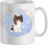 Mok Papillon 1.1| Hond| Hondenliefhebber | Cadeau| Cadeau voor hem| cadeau voor haar | Beker 31 CL