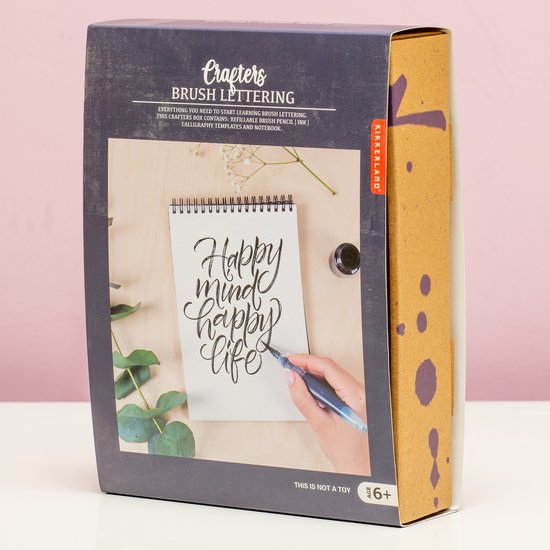 Crafters Brush Lettering Set, Kikkerland