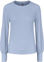 Pieces Trui Pcheidi Ls Lace Top 17121877 Kentucky Blue Dames Maat - M