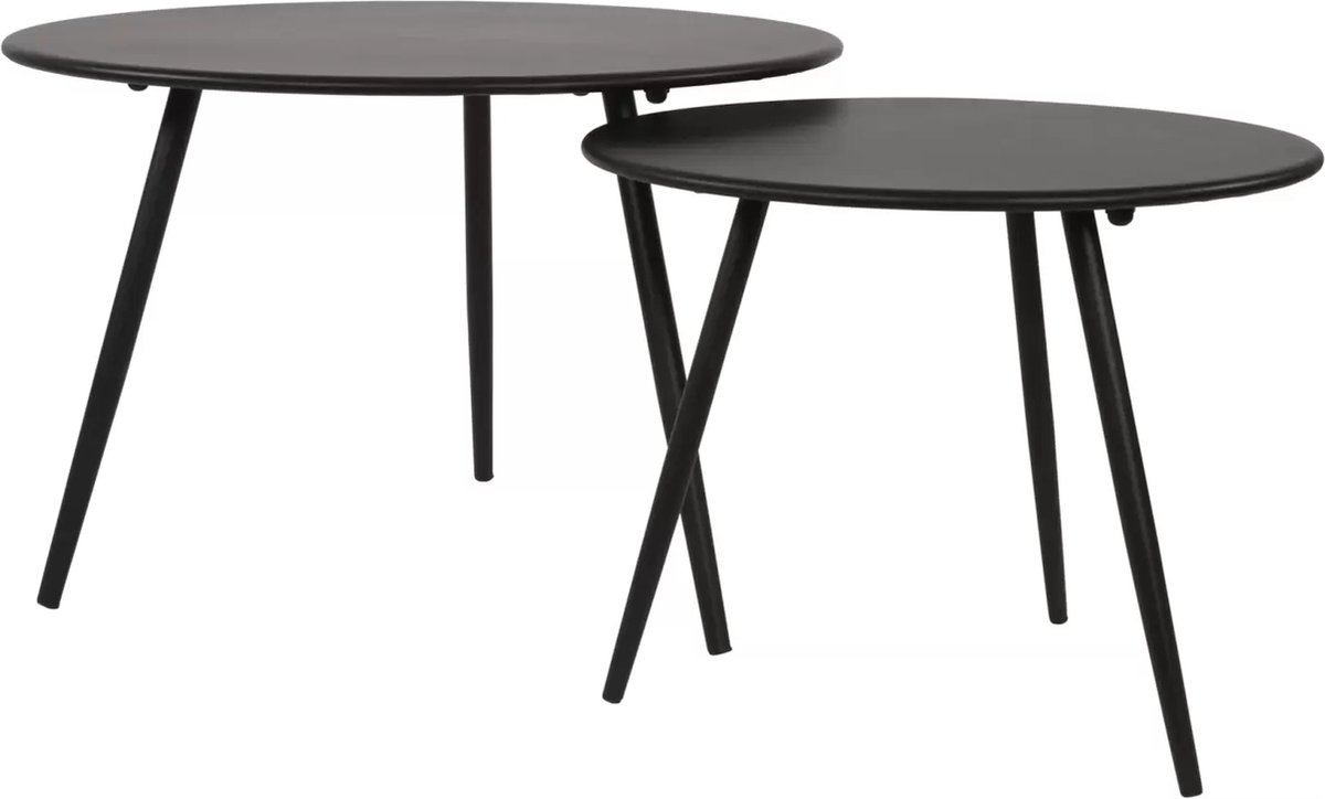 Lesli Living Table d'appoint Rafael 45x35 cm noir