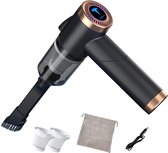 Draadloze auto stofzuiger - Handstofzuiger - Kruimelzuiger - Auto-accessoires - Zwart
