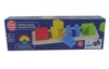 Afbeelding van het spelletje Playtive Geometrische Puzzle - Montessori speelgoed - Vierkant vormen - 11 Delig