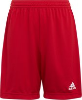 adidas - Entrada 22 Shorts Youth - Rood Voetbalbroekje-152