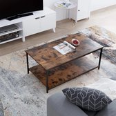 Salontafel met Industriële look - 108X52X45 cm - Woonkamer - industrieel - Bijzettafel - Koffietafel - TV kast
