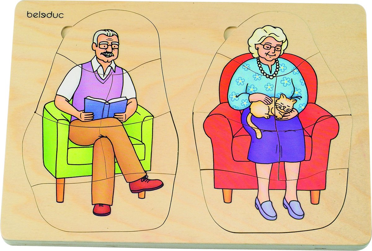 Beleduc Lagenpuzzel Opa En Oma 40 Stukjes