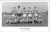 Walljar - Elftal Vitesse '67 - Zwart wit poster met lijst