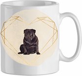 Mok Pug 1.5| Hond| Hondenliefhebber | Cadeau| Cadeau voor hem| cadeau voor haar | Beker 31 CL