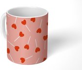 Mok - Lolly - Valentijn cadeautje voor haar - Snoep - Design - Mokken - 350 ML - Beker - Uitdeelcadeautjes