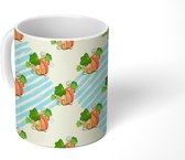 Mok - Koffiemok - Retro - Pompoen - Abstract - Design - Mokken - 350 ML - Beker - Koffiemokken - Theemok