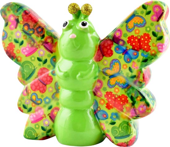 Pomme pidou Vlinder Bibi - Spaarpot - Medium - Dreamygreen Sweet Butterflies