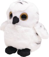 Pluche witte sneeuwuil vogel knuffel 13 cm - Sneeuwuilen vogel knuffels - Speelgoed voor kinderen
