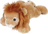 Pluche knuffel dieren Leeuw 25 cm - Speelgoed leeuwen wilde dieren knuffelbeesten