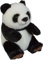 Pluche knuffel dieren zwart/witte panda 28 cm - Speelgoed pandas knuffelbeesten