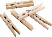 wasknijpers 7 x 11,5 cm hout naturel 24 stuks