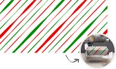 Kerst Tafelkleed - Kerstmis Decoratie - Tafellaken - Patronen - Kerst - Strepen - 260x130 cm - Kerstmis Versiering