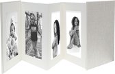 Deknudt Frames A66DC7 8PH - leporello album - grijs - 8x foto 10x15 cm