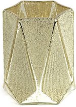 theelichthouder Wiwi 11,5 x 13,5 cm glas goud