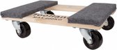 meubelroller 46 x 32 cm hout/vilt/rubber naturel
