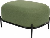 hocker Polly 66 x 51 cm polyester/staal groen/zwart