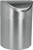 tafelafvalbakje 1,5 liter 12,5 x 16,5 cm RVS zilver