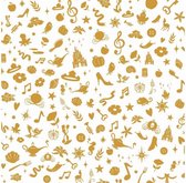 behang Peel and Stick Disney Icons 503 cm vinyl goud