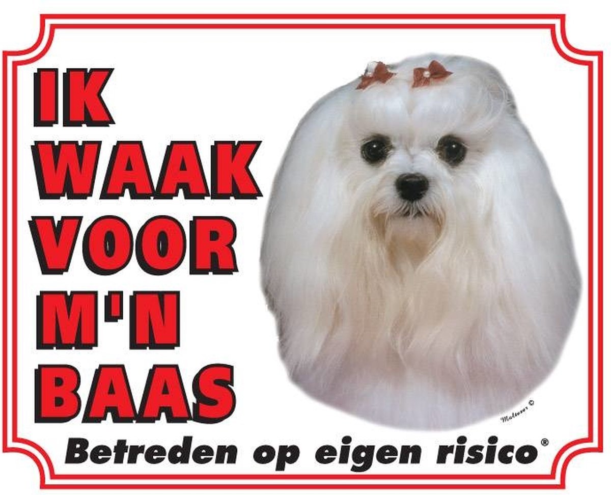Maltezer Waakbord - Ik waak voor mijn baas