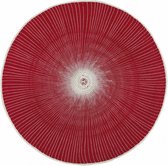 placemat 38 cm papier rood/wit