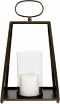 lantaarn rechthoeking 19x12x33 cm metaal