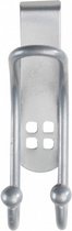 deurhaken 3,2 x 9,5 x 6 cm RVS zilver 2 stuks