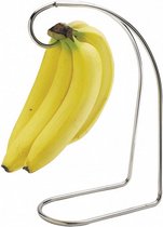 bananenstandaard 17,5 x 8,5 x 34 cm metaal zilver