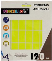 zelfklevende etiketten 20 x 37 mm papier geel