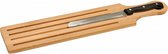 broodsnijplank 49,5 cm bamboe/staal naturel 2-delig