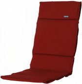 tuinkussen Fiber De Luxe Rib 125 x 50 cm dralon rood