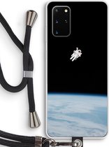Case Company® - Samsung Galaxy S20 Plus hoesje met Koord - Alone in Space - Telefoonhoesje met Zwart Koord - Bescherming aan alle Kanten en Over de Schermrand