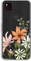 Case Company® - Google Pixel 4a 5G hoesje - Floral bouquet - Soft Cover Telefoonhoesje - Bescherming aan alle Kanten en Schermrand