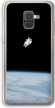 Case Company® - Samsung Galaxy A8 (2018) hoesje - Alone in Space - Soft Cover Telefoonhoesje - Bescherming aan alle Kanten en Schermrand
