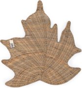 Rustic Rattan Maple Leaf Placemat
