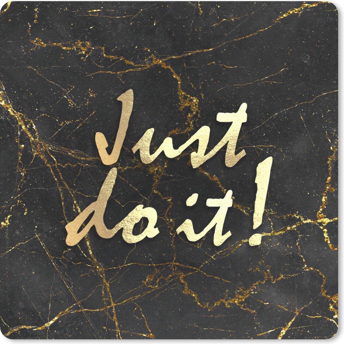 Muismat 30x30 cm - Mousepad Quotes - Motivatie - Marmer print - Muismatten