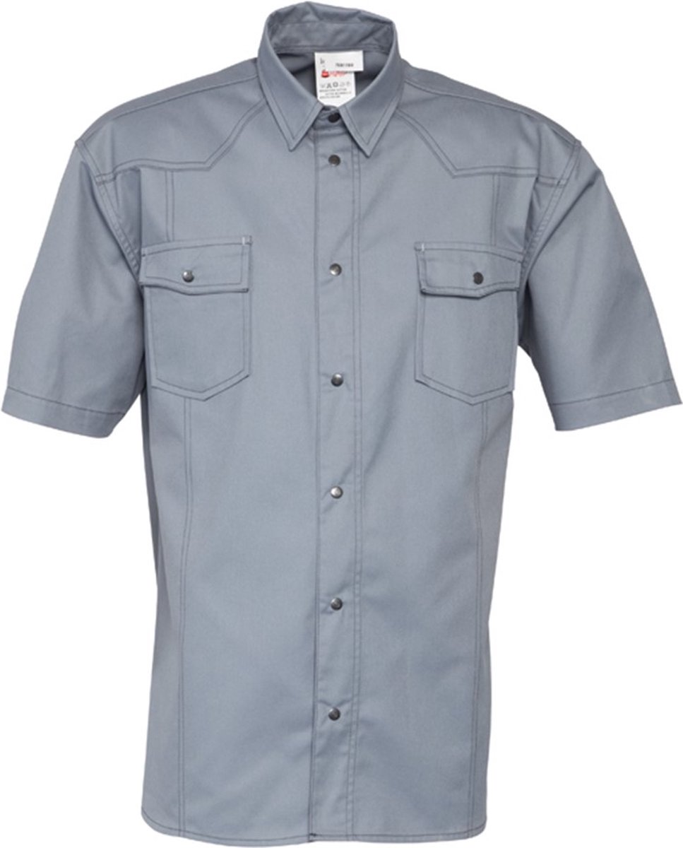 HAVEP Werkhemd korte mouwen Basic 1654 - Grijs - 2XL