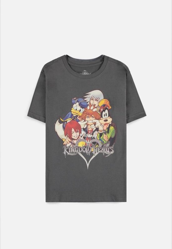 Disney Kingdom Hearts Dames Tshirt -L- Crazy Sora Grijs