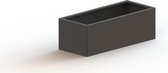 MySteel Gepoedercoat staal plantenbak Texas 500x1200  - Kleur: RAL9010 (wit) - Hoogte: 300mm