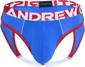 Andrew Christian CoolFlex Modal Locker Room Jock w/ Show-It Blauw - MAAT XS - Heren Ondergoed - Jockstrap voor Man - Mannen Jock