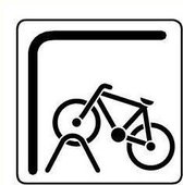 Fietsenstalling kunststof 150 x 150 mm