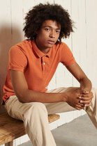 Superdry Poloshirt Classic Pique Polo M1110247a Dark Spiced Orange Marl Mannen Maat - XXL