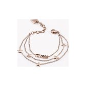 Guess Damen-Armband Edelstahl Swarovski-Kristall S Roségoud 32015538