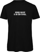 T-shirt Zwart XL - iedere bocht is er een teveel - soBAD. | Foute apres ski outfit | kleding | verkleedkleren | wintersport t-shirt | wintersport dames en heren