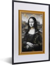 Fotolijst incl. Poster - Mona Lisa - Da Vinci - Goud - Lijst - 40x60 cm - Posterlijst